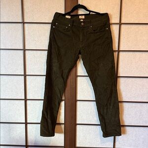 J. Crew Olive Corduroy Trousers
